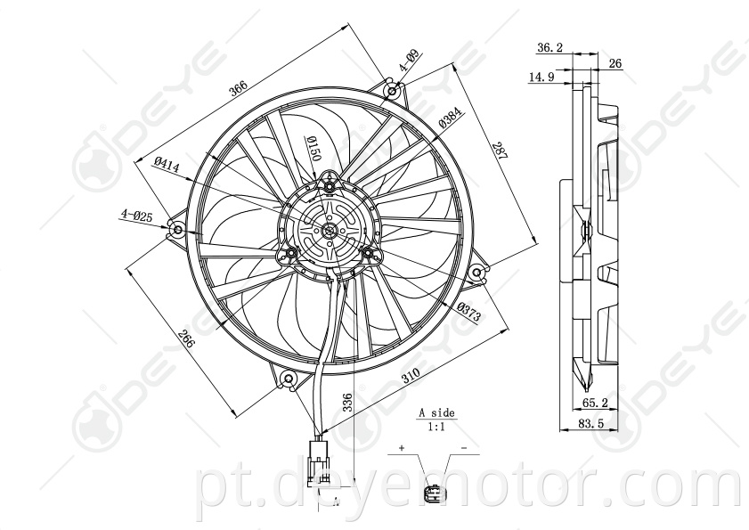 1253.A6 radiador condensador ventoinha de refrigeração para PEUGEOT PARTNER CITROEN BERLINGO CITROEN XSARA